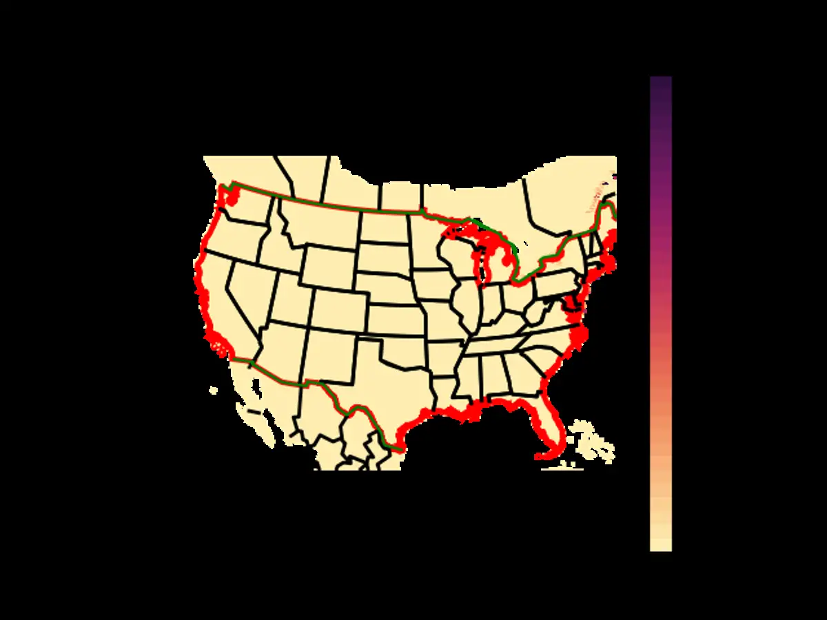 US Range Map for the American Black Duck in the FALL